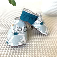 Chaussons souples pour bébé taille 9-18 mois – NUNE biais gris