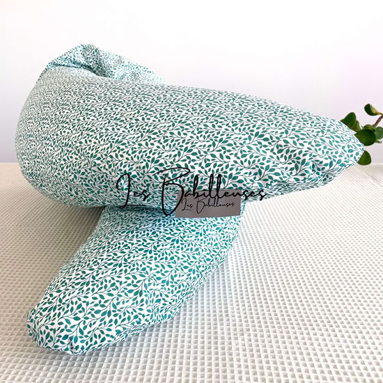 Coussin d'allaitement rechargeable avec housse coton - ELISE