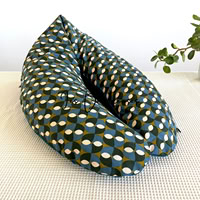 Coussin d'allaitement rechargeable avec housse demi-natté - ODETTE