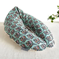 Coussin d'allaitement rechargeable avec housse demi-natté - MANTA