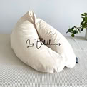 Coussin d'allaitement rechargeable avec housse coton - ECRU