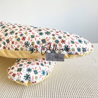 Coussin King Size rechargeable et housse coton - ROSIE VANILLE