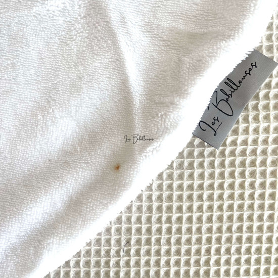 BLANC - Housse Imparfaite microéponge