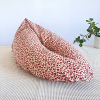 Coussin d'allaitement rechargeable avec housse coton - FAUVE