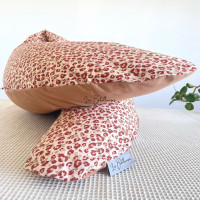 Coussin d'allaitement rechargeable avec housse coton - FAUVE