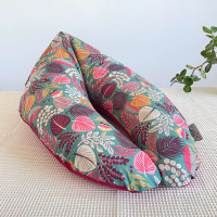 Coussin d'allaitement rechargeable avec housse coton - RED JUNGLE