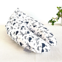 Coussin d'allaitement rechargeable avec housse coton - ZÈBRHIPPO