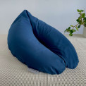 Coussin d'allaitement rechargeable avec housse coton - MARINE UNI