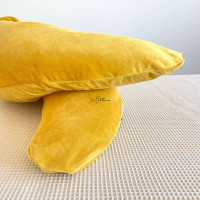Coussin d'allaitement Douceur rechargeable avec housse Minky - MOUTARDE