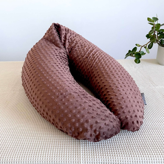 CHOCO A POIS - Housse Minky