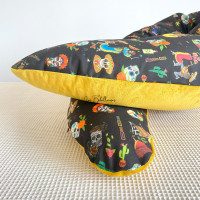 Coussin d'allaitement Douceur rechargeable avec housse Minky et GOTS - CALAVERA 🎃 Édition limitée 😱
