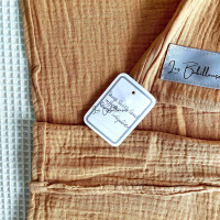 Lange géant gaze de coton 120x120 - CAMEL - Lange géant Imparfait