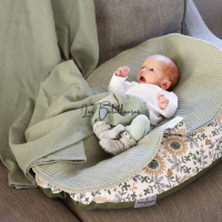 Lange géant gaze de coton 120x120 - KAKI - Lange géant Imparfait