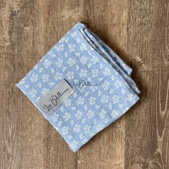 Lange gaze de coton 60x60 - LAVANDE - Lange Imparfait