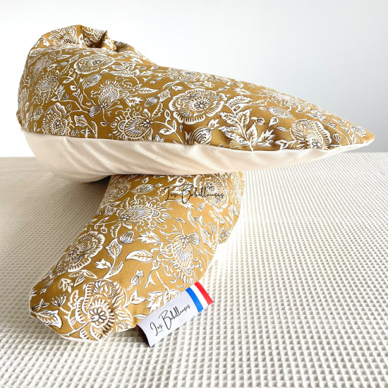 Coussin d'allaitement rechargeable avec housse demi-natté - EUGENIE