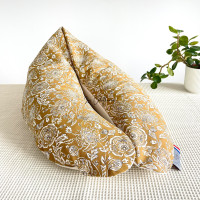 Coussin d'allaitement rechargeable avec housse demi-natté - EUGENIE