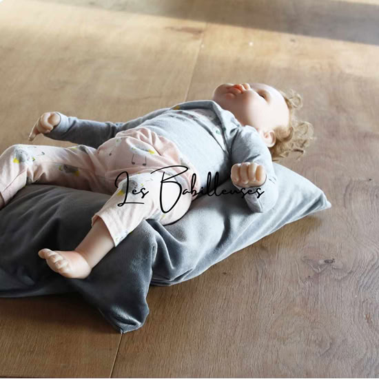 Coussin pèse-bébé avec sa housse microéponge - ANTHRACITE