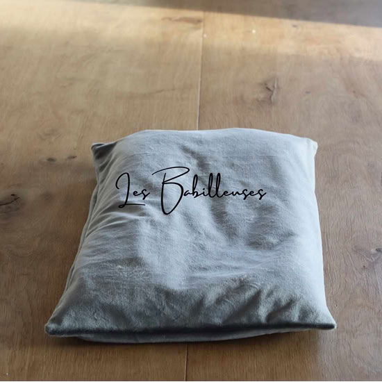 Coussin pèse-bébé avec sa housse microéponge - ANTHRACITE