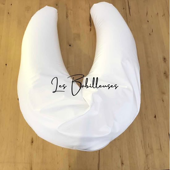 Coussin d'allaitement rechargeable imperméable - BLANC