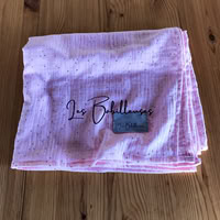 Lange géant gaze de coton 120x120 - ROSE PAILLETTES