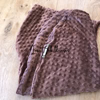 CHOCO A POIS - Housse Minky
