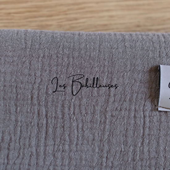 Lange géant gaze de coton 120x120 - TAUPE