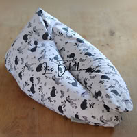Coussin d'allaitement rechargeable avec housse coton - ZÈBRHIPPO